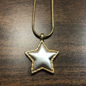 Mixed Metal Star Necklace